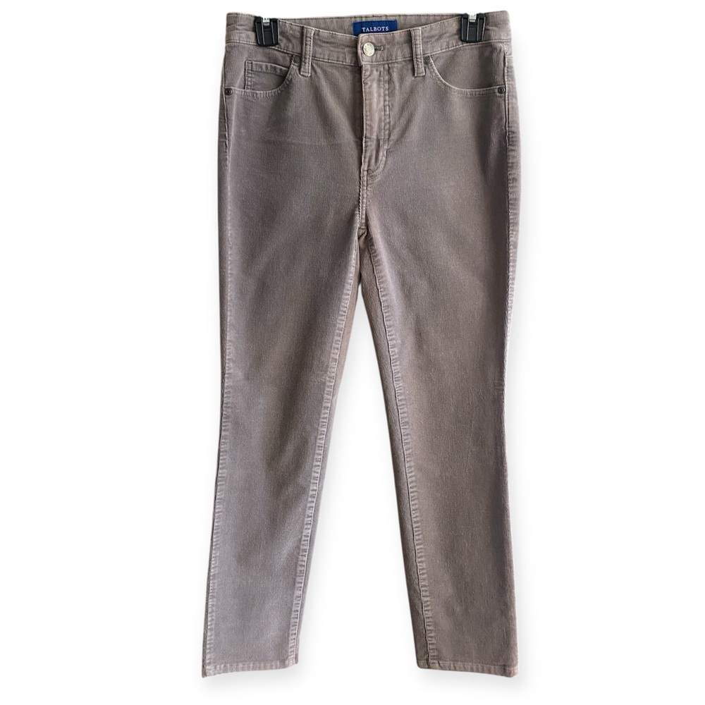 Talbots High Waist Straight Leg Corduroy Pants